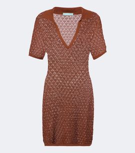 Melissa Odabash Melissa Odabash Coco open-knit polo dress