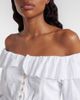 Melissa Odabash Melissa Odabash Corrine off-shoulder cotton poplin blouse - 4