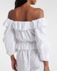Melissa Odabash Melissa Odabash Corrine off-shoulder cotton poplin blouse - 5