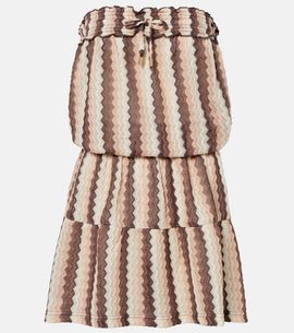 Melissa Odabash Melissa Odabash Isla strapless striped minidress