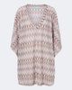 Melissa Odabash Melissa Odabash Josie chevron knitted kaftan - 1