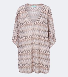 Melissa Odabash Melissa Odabash Josie chevron knitted kaftan