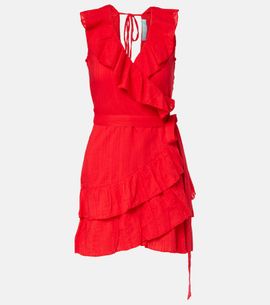 Melissa Odabash Melissa Odabash Molly ruffled cotton wrap dress