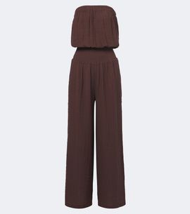 Melissa Odabash Melissa Odabash Naomie strapless cotton jumpsuit