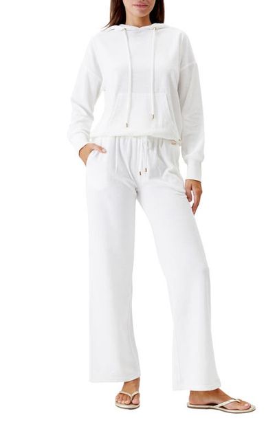 Melissa Odabash Melissa Odabash Nora Drop Shoulder French Terry Cover-Up Hoodie