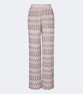 Melissa Odabash Melissa Odabash Olivia chevron knitted wide-leg pants