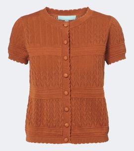 Melissa Odabash Melissa Odabash Polly pointelle cotton cardigan