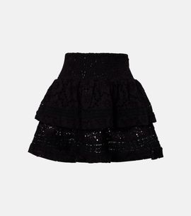 Melissa Odabash Melissa Odabash Riri cotton broderie miniskirt