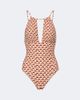 Melissa Odabash Melissa Odabash Surfside cutout printed swimsuit - 1