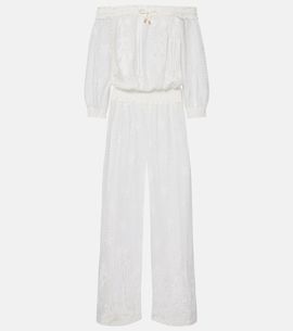 Melissa Odabash Melissa Odabash Tully crochet cotton-blend jumpsuit