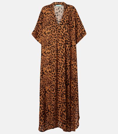 Melissa Odabash Melissa Odabash Vanessa leopard-print kaftan