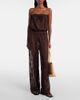 Melissa Odabash Melissa Odabash Viv off-shoulder cotton-blend jumpsuit - 2