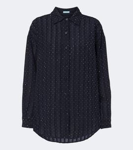 Melissa Odabash Melissa Odabash Ziggy embellished shirt