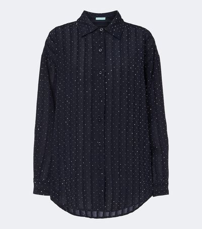 Melissa Odabash Melissa Odabash Ziggy embellished shirt
