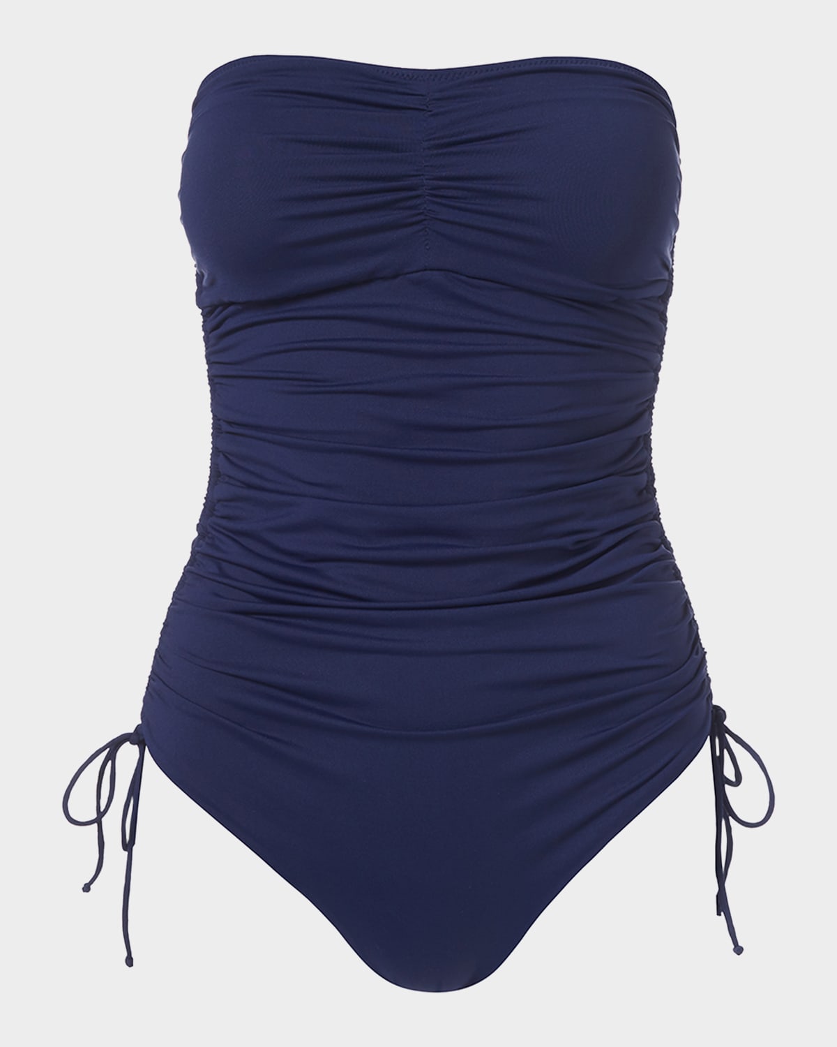 Melissa Odabash Sydney Ruched Bandeau One-Piece Swimsuit