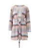 Melissa Odabash Women's Anna Zigzag Knit Self-Tie Caftan - 5