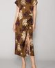 MELLODAY MELLODAY Cap Sleeve Satin Midi Dress - 1