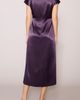 MELLODAY MELLODAY Cap Sleeve Side Cinched Satin Midi Dress - 2