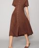 MELLODAY MELLODAY Contrast Stitch Midi Shirtdress - 3