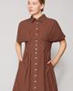 MELLODAY MELLODAY Contrast Stitch Midi Shirtdress - 4