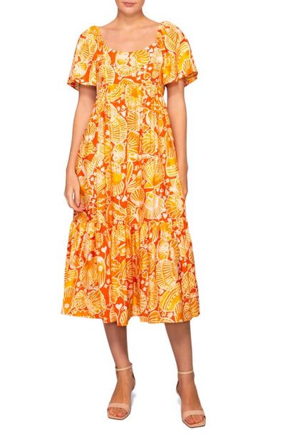 MELLODAY MELLODAY Flutter Sleeve Dress