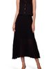 MELLODAY MELLODAY Mixed Media Pinstripe & Chiffon Dress - 1