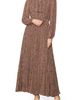 MELLODAY MELLODAY Pleated Long Sleeve Maxi Dress - 1