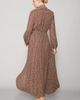 MELLODAY MELLODAY Pleated Long Sleeve Maxi Dress - 5