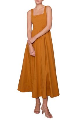 long green satin slip dress 90s V Silk Slip main image 0