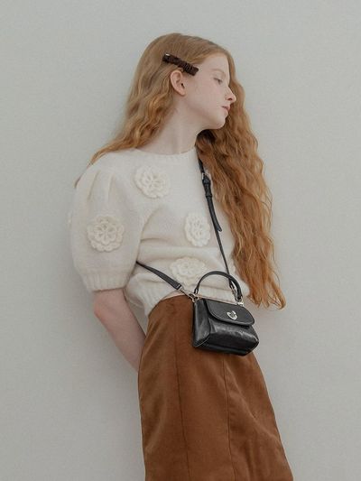 mellotory Heart Lock Mini Bag (Black)