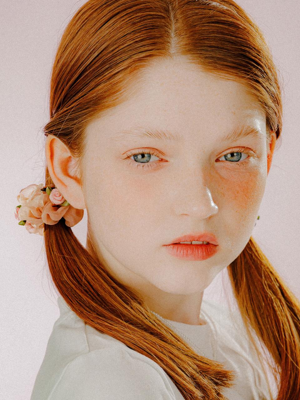 mellotory Mini Rose Sheer Delicate Scrunchie [Light Pink]