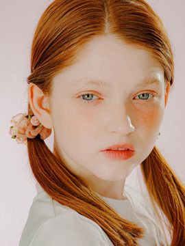 mellotory Mini Rose Sheer Delicate Scrunchie [Light Pink]