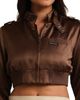 Members Only Members Only Women's Cropped Classic Satin Iconic Racer Jacket - 4