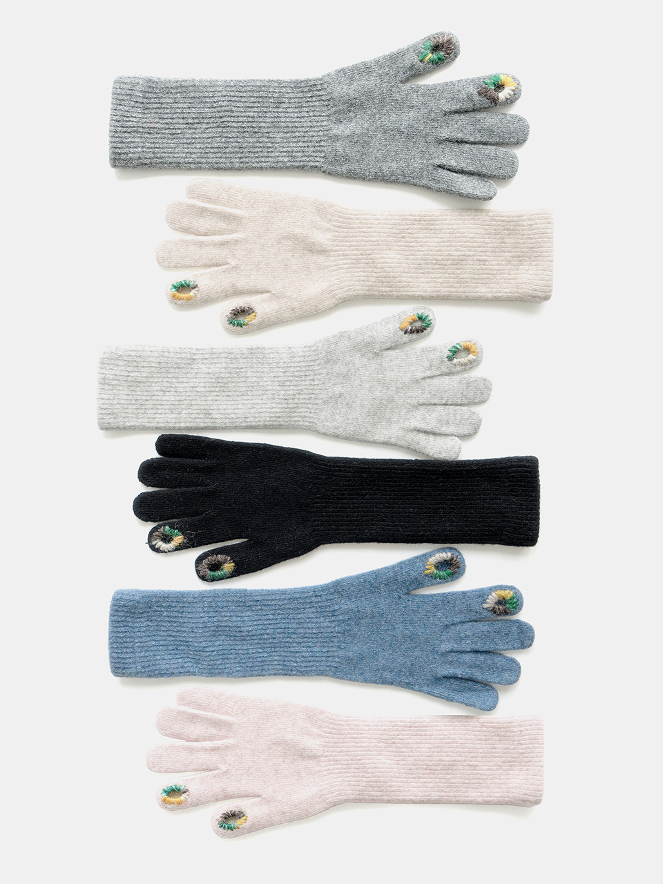 meminn Two Hole Long Touch Finger Gloves