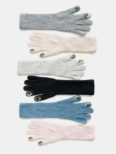 meminn Two Hole Long Touch Finger Gloves