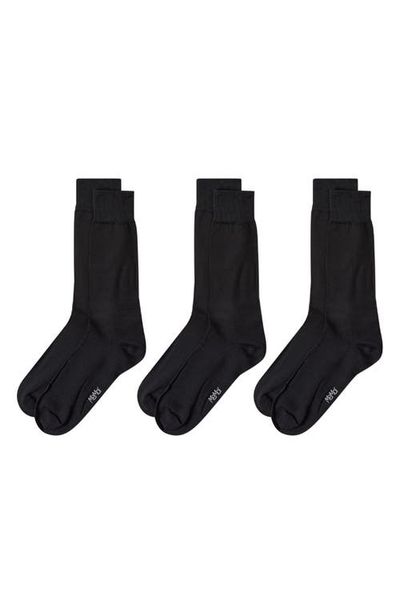 MeMoi MeMoi 3-Pack Flat Knit Dress Socks