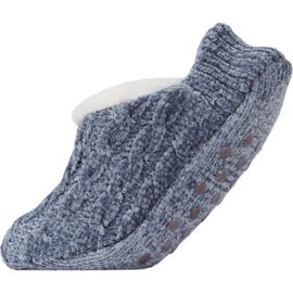 MeMoi MeMoi Cable Chenille Fleece Lined Slipper Socks