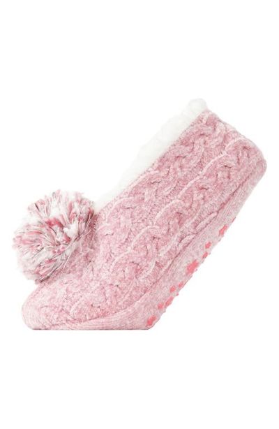 MeMoi MeMoi Cable Chenille Slipper Socks