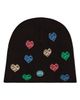 MeMoi MeMoi Colorful Hearts Knit Beanie - 1