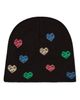 MeMoi MeMoi Colorful Hearts Knit Beanie - 2
