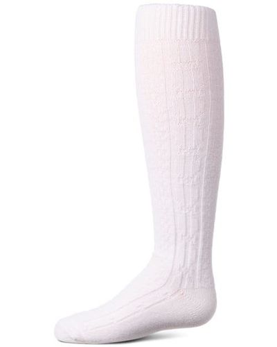 MeMoi MeMoi Cozy Cable Ribbed Knit Knee-High Socks