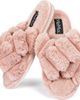 MeMoi MeMoi Double Cross Plush Slipper - 1