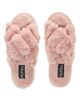 MeMoi MeMoi Double Cross Plush Slipper - 2