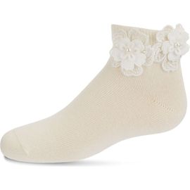 MeMoi MeMoi Dual Flower Anklet Sock