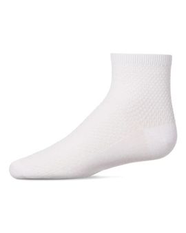 MeMoi MeMoi Girls' Pique Stitch Anklet Socks