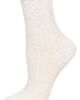 MeMoi MeMoi Heart Ruffle Cuff Cotton Blend Pointelle Crew Socks - 3