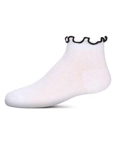 MeMoi MeMoi Kid's Colored Ruffle Anklet Socks