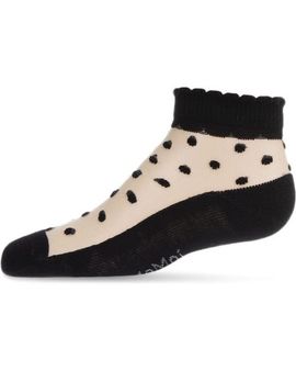 MeMoi MeMoi Kid's Flocked Dot Anklet with Scalloped Cuff