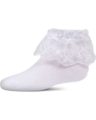 MeMoi MeMoi Kid's Petite Floral Lace Anklet Socks