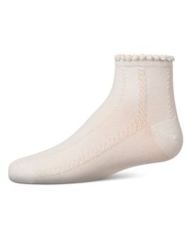 MeMoi MeMoi Kid's Rope Stitch Anklet Socks